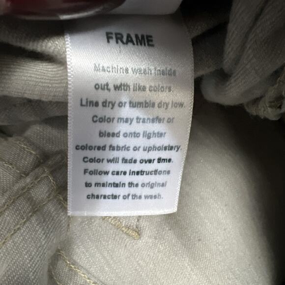 Frame Le Skinny De Jeanne Womens Distressed Gray Light Wash Denim Jeans Size 29 - Picture 8 of 11